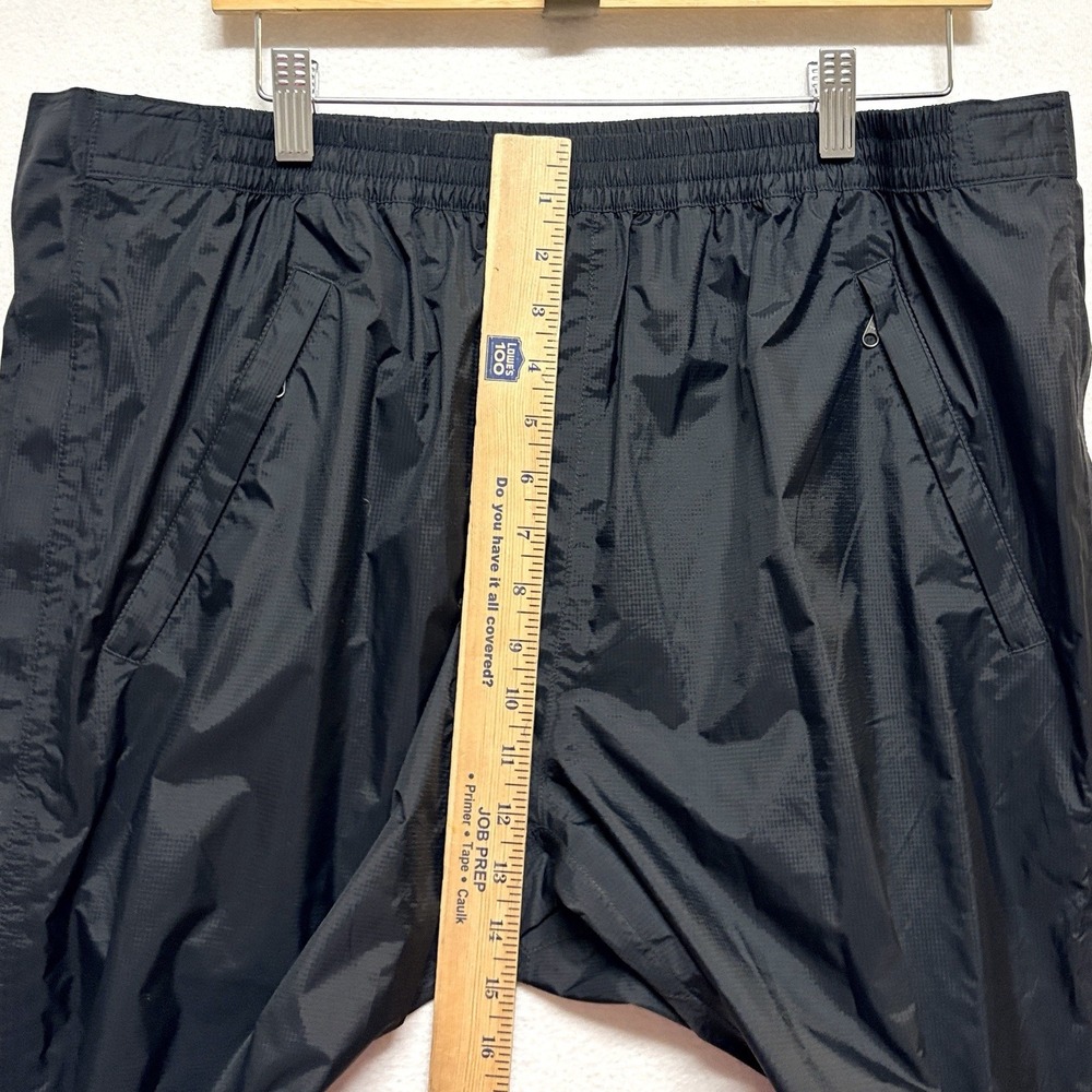 Marmot Precip Black Nylon Full Zip Gorpcore Rain Waterproof Hiking Pants Mens XL - Picture 9 of 15